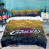 Cleveland Football 3pcs Bedding Set,Including 1pc Duvet Cover And 2pcs Pillowcases Perfect Gift for Christmas,Ideal for Bedroom, Dormitory