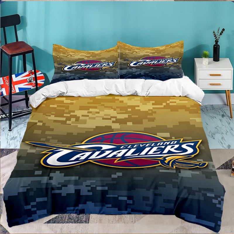 Cleveland Football 3pcs Bedding Set,Including 1pc Duvet Cover And 2pcs Pillowcases Perfect Gift for Christmas,Ideal for Bedroom, Dormitory
