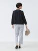LIFE STORE by BEAMS Navy Front Ruffle Blouse BMING Women's (S-L)