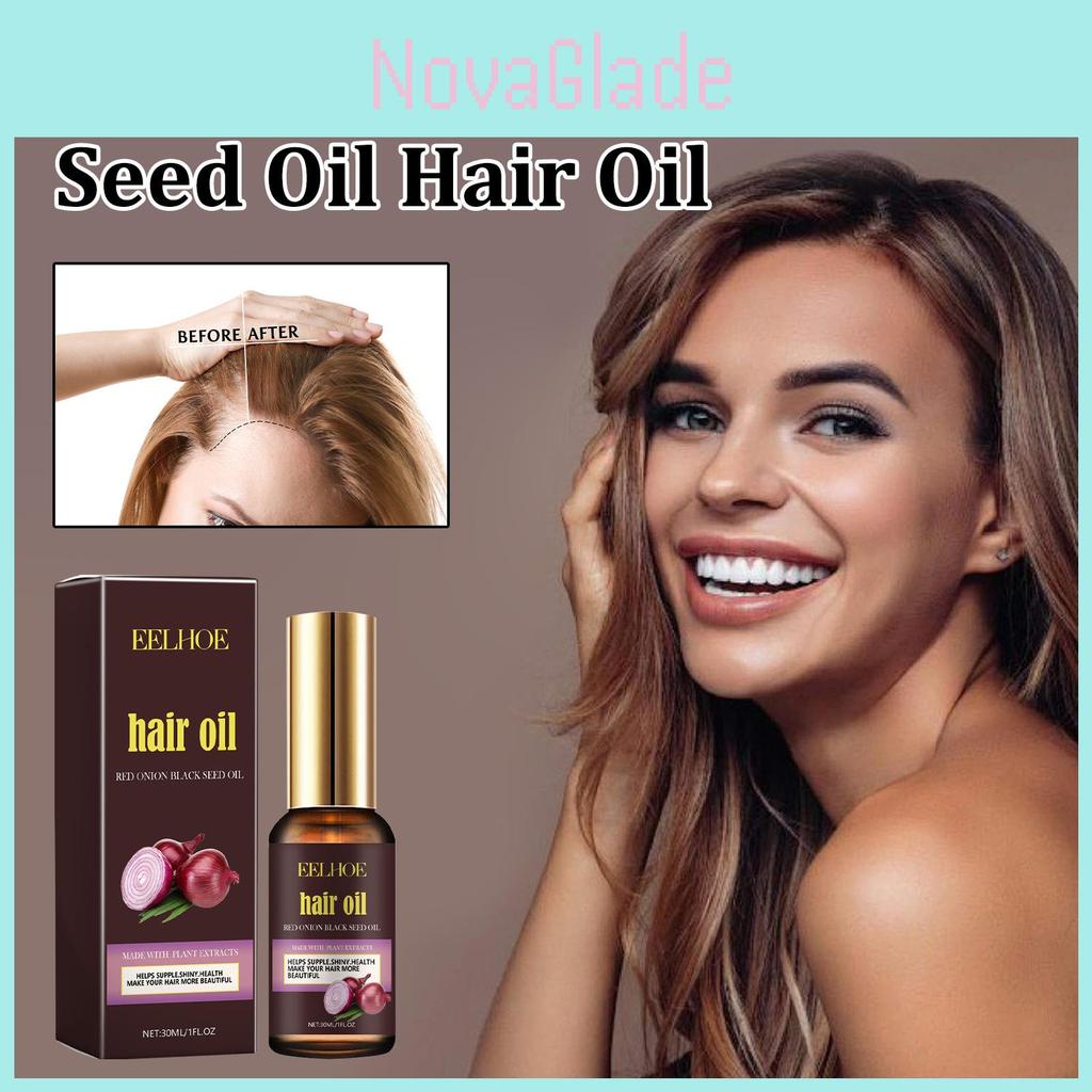 Eelhoe Nourishing Red Onion Black Seed Oil Hair Serum For Soft Smooth And Shiny Hair