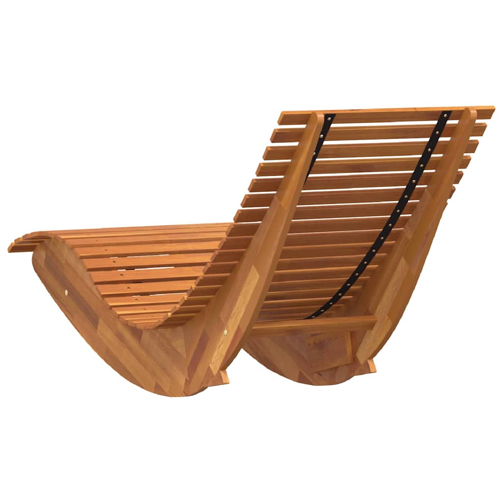 Liege 2 Person 2 Pcs Brown 154 X 60 X 74 Cm Solid Acacia Wood