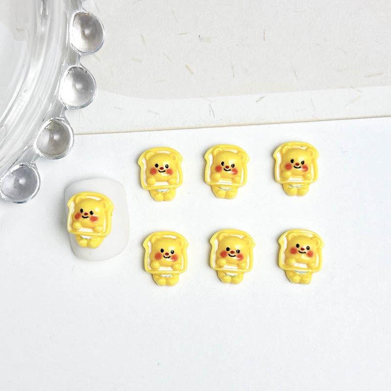 

Масло Медведь 3D Мультяшный Нейл-арт: Милые смешанные украшения в японском стиле