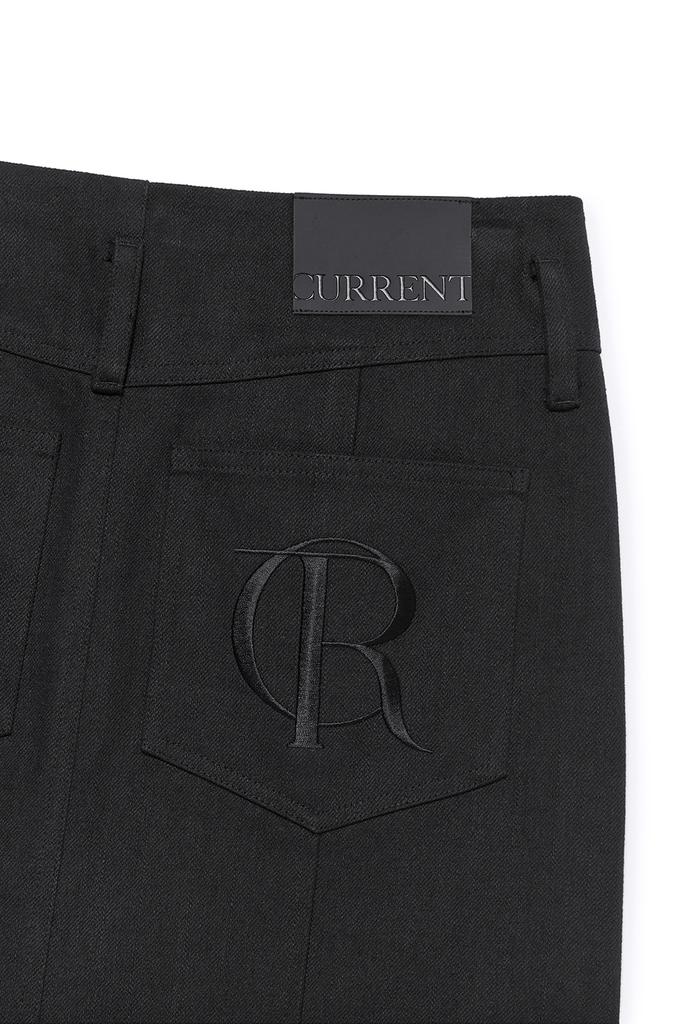 Current Sheer Mix Maxi Skirt [Black]