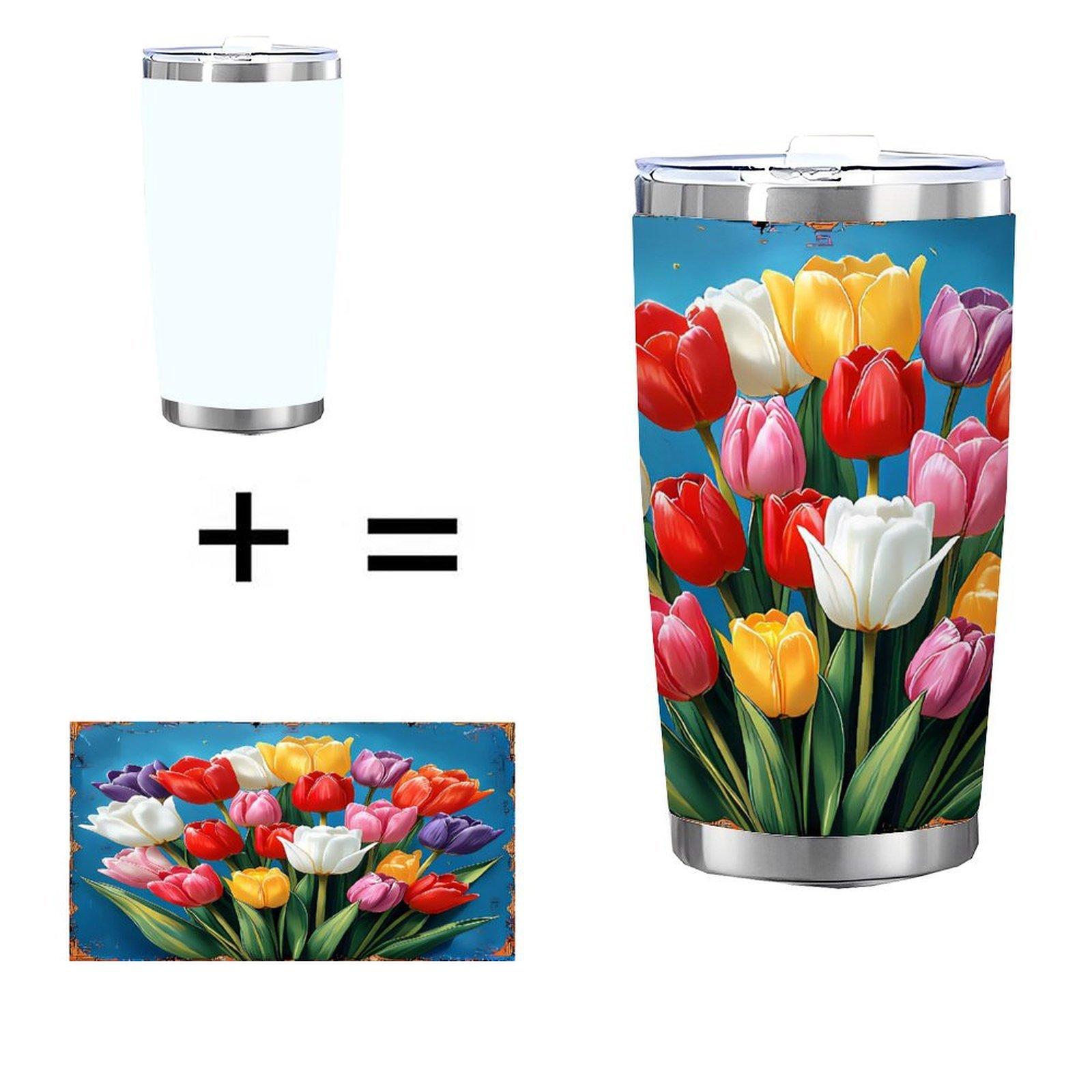 20oz Double Silver Side Tumbler, Hammered Finish Stainless Steel 20 oz(566.99g)