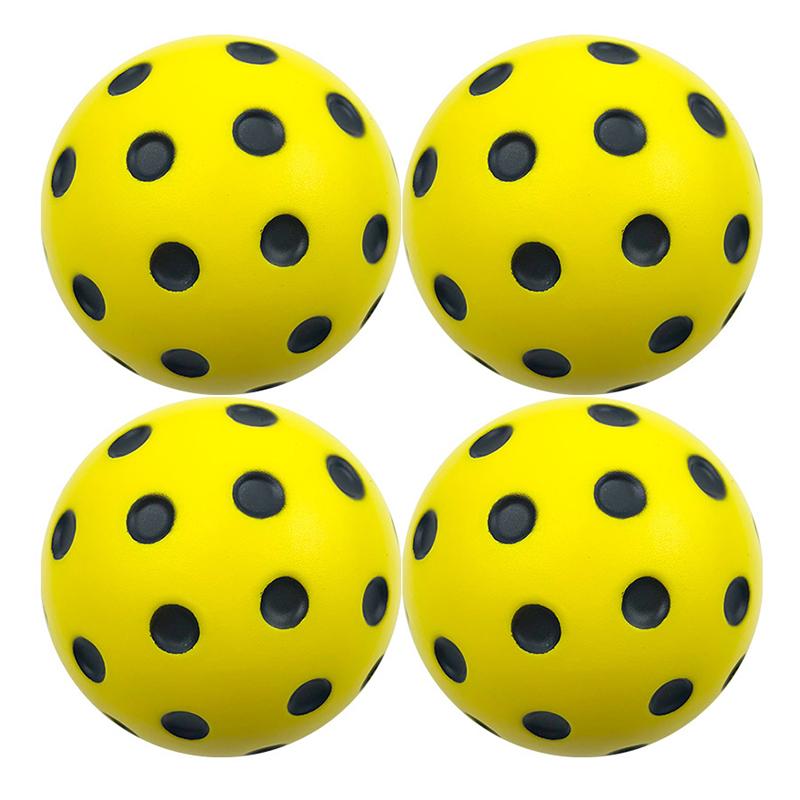 1/3Pcs Durable Indoor Pickleball Balls 74Mm Training Paddle Ball Pu Foam Pickleball Soft Silent For Competition And Practice