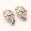1 Pair Motorcycle Bike Off-road 304 Stainless Steel Foot Peg Forefoot Pedals 8MM