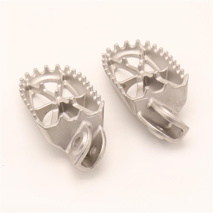 1Pair Motorcycle Bike Off-road 304 Stainless Steel Foot Peg Forefoot Pedals 8MM