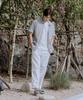 SNOWPEAK APPAREL Cotton-Touch Woven Straight Pants (S25Smfpt70) White
