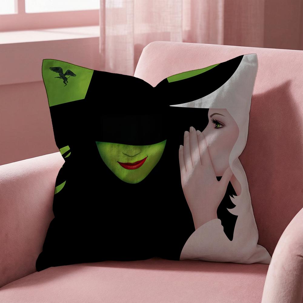 Movie W-Wickeds Cushion Cover Multi-Scene Pillow Cover for Home & Car - Reversible, Soft & Durable for Daily Use