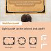 Non-Slip Carpet Fixers, PU Material Washable & Reusable Stop Carpet Shifting and Curling for Living Room Dining Room Bathroom Carpets Home Essentials