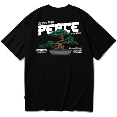 Seupeullaesikodeu Short Sleeve T-Shirt Black - Bonsai