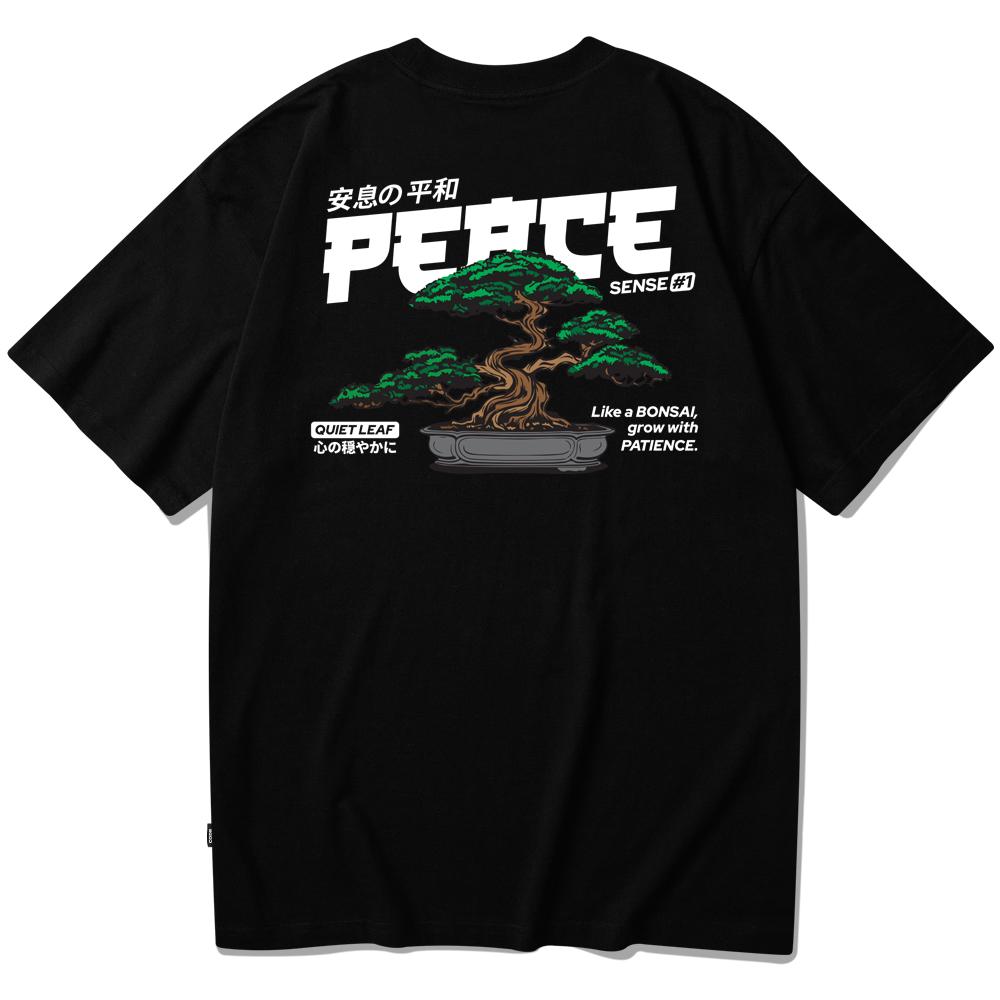 Seupeullaesikodeu Short Sleeve T-Shirt Black - Bonsai
