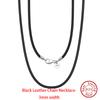 EFFIE QUEEN Real 925 Sterling Silver Diamond Cut Twist Rope Figaro Cuban Snake Bead Box Link Chain Necklace DIY Fine Jewelry SC