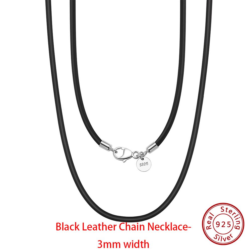 EFFIE QUEEN Real 925 Sterling Silver Diamond Cut Twist Rope Figaro Cuban Snake Bead Box Link Chain Necklace DIY Fine Jewelry SC