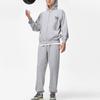 Li Ning Badfive Letter Print Loose Hoodie Unisex Hoodies Flower-Gray AWDT869-2
