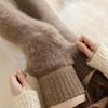 Thickened Lamb Wool Extended Knee Socks Children'S Fleece Warm Waxy Inner Women'S Thigh Socks
