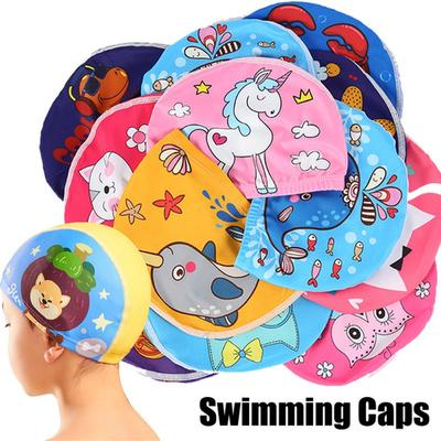 2-5Years Boys and Girls Swimming Caps Children Boys Kids Toddler Beach Swim Hats Cartoon Swimming Pool Caps