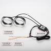 2.5" 3" UO 2X Angel Eyes App Control RGB Projector Lens Masks Rectangular Halo Rings Auto Headlight Car Accessories Crystal Lamp