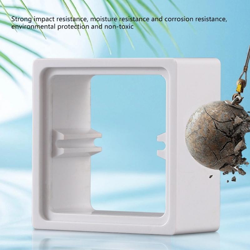 Single Socket Spacer 20mm Light Switches Surround Light Switches Accessory for Increased Installation Space & Compatibility