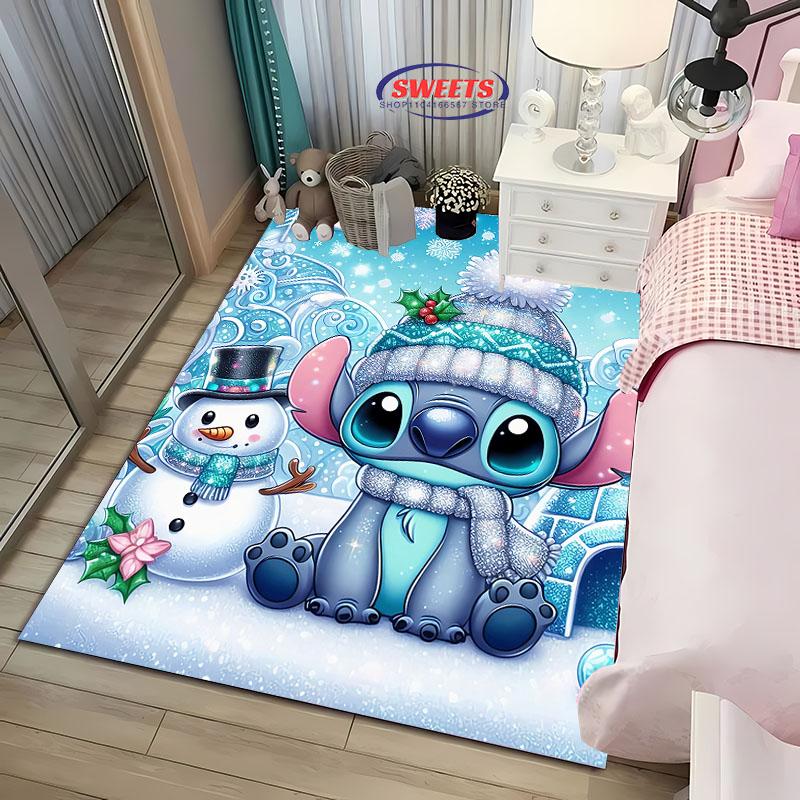 1PC St1tch Rug for Boys Bedroom Cartoon Carpet for Boys Girls Room Decor Colorful Soft Fluffy Carpet for Living Room Floor Mat