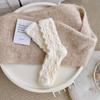 Autumn and Winter Socks Women's New Twist Solid Color Sleep Socks Australian Velvet Thickened Warm Home Floor Plush Socks