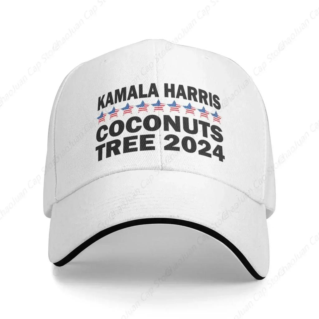Coconuts Tree Patriotic Kamala Harris Hat Baseball Cap Trendy Funny Hats for Unisex Women Sun Caps