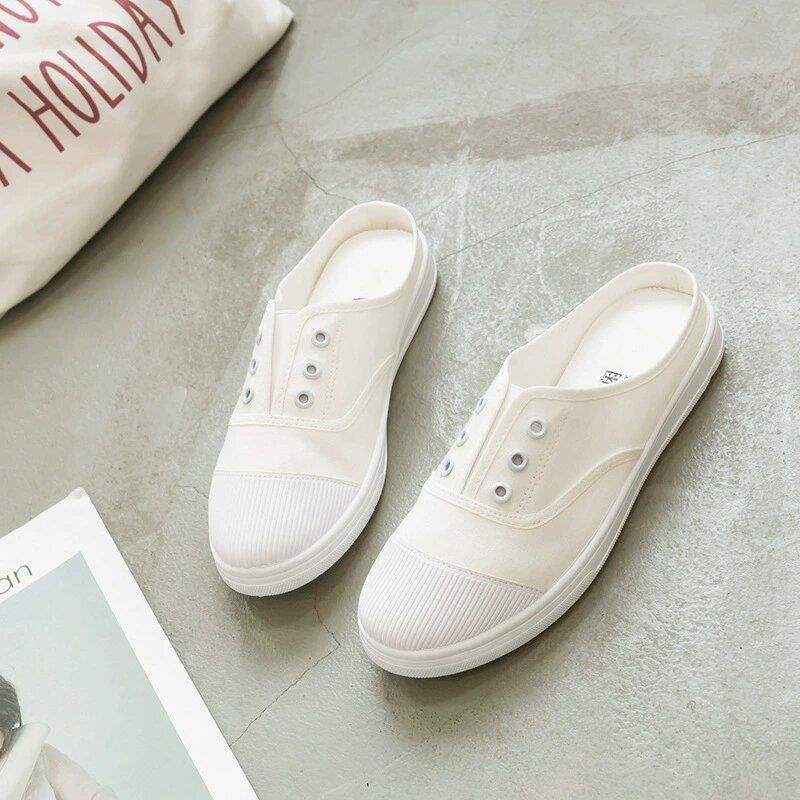 Canvas shoes spring lightweight soft-soled driving one-pedal cloth shoes