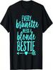 Každá brunetka potřebuje blondýnku nejlepší kamarádku Tričko BFF Cool Aqua