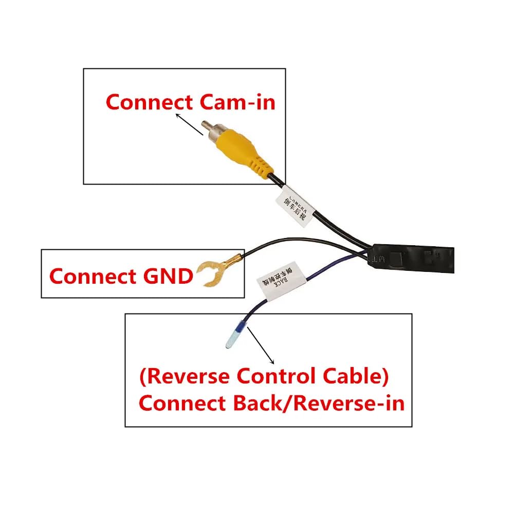 16Pin Retain OEM Fatory Car Parking Reverse Backup Rearview Camera Video Cable Converter Adapter Plug for Hyundai Kia