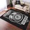 Wheel Carpet Mat Rug Home Decoration Car Rims Design Area Rug Living Room Floor Mat Industrial Style Automotive Art Decor
