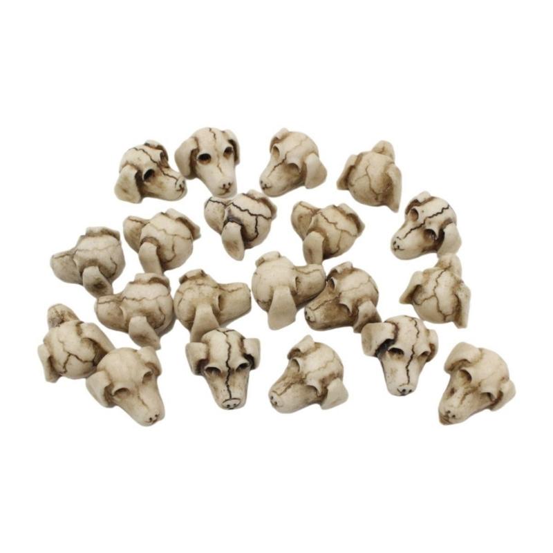 

Pack Of 20 Dogs Bone Skull Stone for Halloweens Decoration Party and Themed Event 1