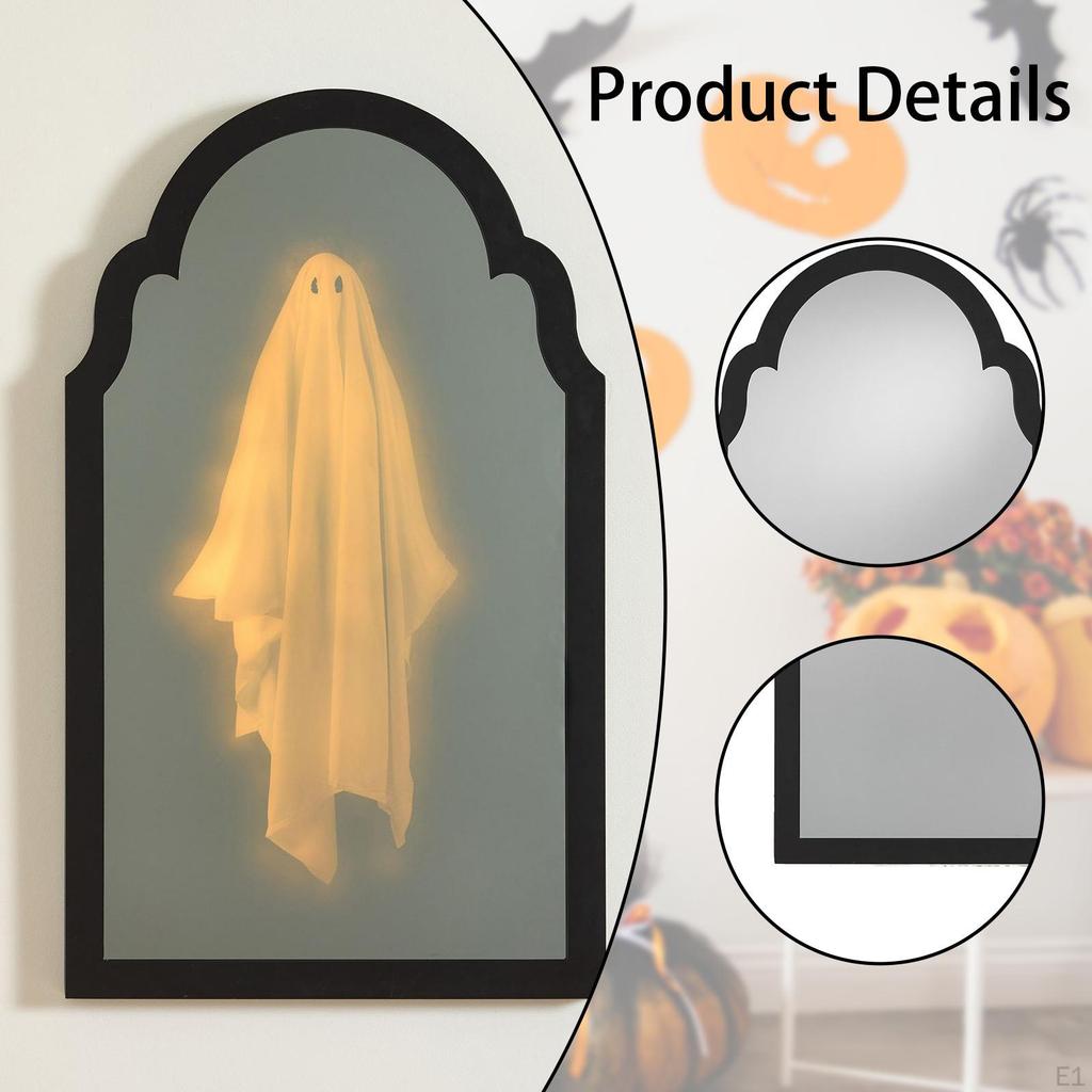 Spiegel, Halloween Einfache Installation Gruselige Dekoration für Innen Außen Neuheit