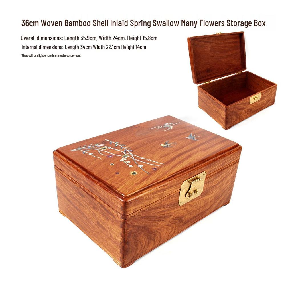 Burmese Rosewood Jewelry Box: Solid Wood Accessory Storage In Various Styles - Chinese Style Wedding Collection