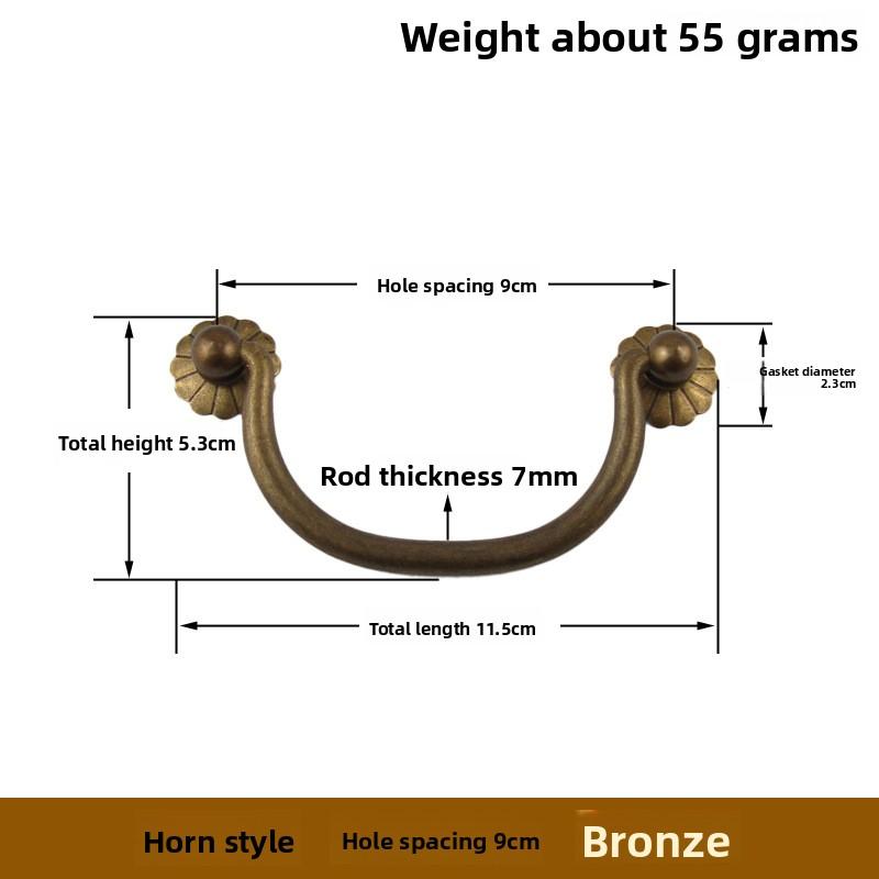 Antikbronze Massiv Messing Schrankknöpfe Muschelgriff Schrankgriffe Möbelbeschläge Schubladengriff Küchenschubladengriffe