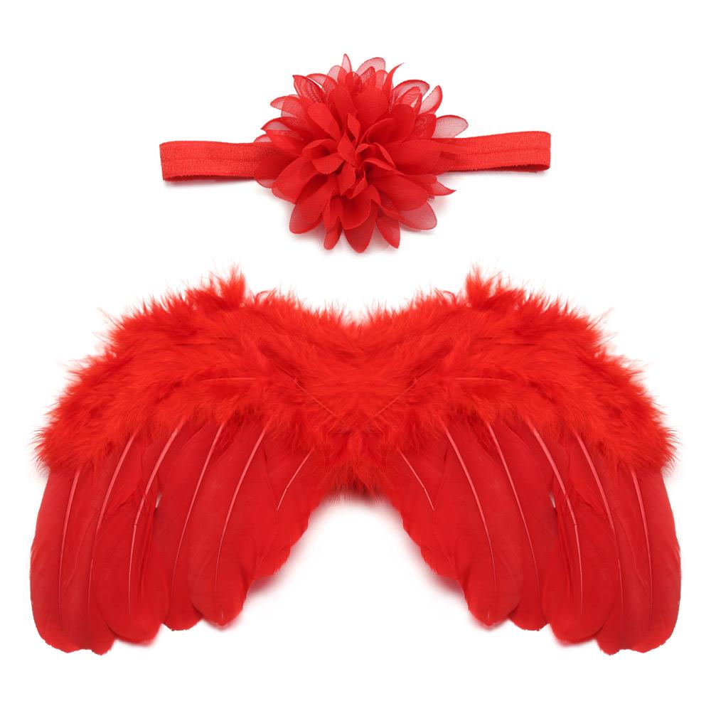 New Kids Dress Girls Headwear Baby Clothing Angel Wing Baby Photo Props Costumes For Infants Newborn Photography Accessories