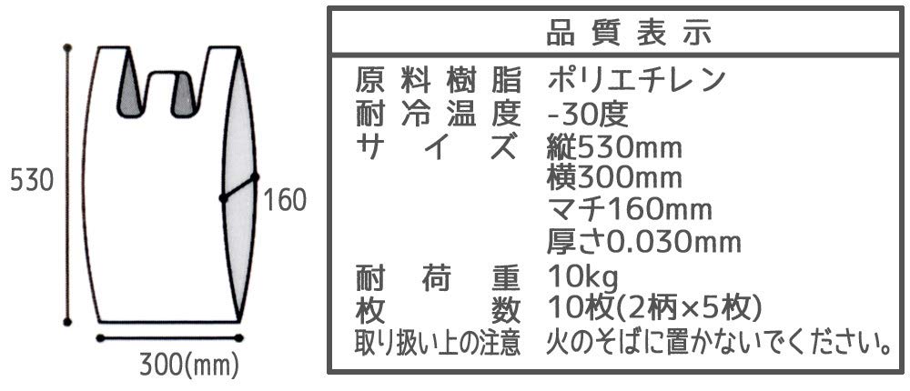 Skater Plastic Shopping Bags with 53 x 30 x 10 Bags Handles, Large, 16cm, I'm Doraemon, Sanrio, RGBH3,