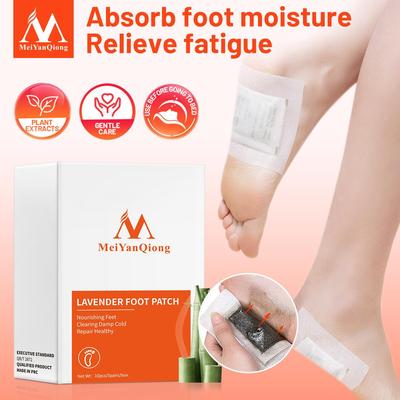 1Box Lavender Wormwood Health Body Foot Patches Pads Nourishing Repair Foot Patch Improve Sleep Quality