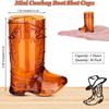 10Pcs Plastic Mini Cowboy Boot Glasses 1 Oz Beer Cup New Western Cowboy Glasses  BBQ Party