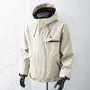 Wide Casual Jacket Men's Jacket Men's Removable Hood Waterproof Mountaineering Clothing Casual Jacket