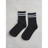 Monfoot Womens Ankle Ring Socks Black