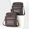Men's Genuine Leather Crossbody Shoulder Bags Tote Business Man Messenger Bag Leather Bags fanny pack