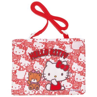 Outing Pocket Pouch Pochette with Shoulder Belt 2WAY Hello Kitty Back and Back Sanrio Height 11 X Width 14 X Depth 3cm ODKP2-A
