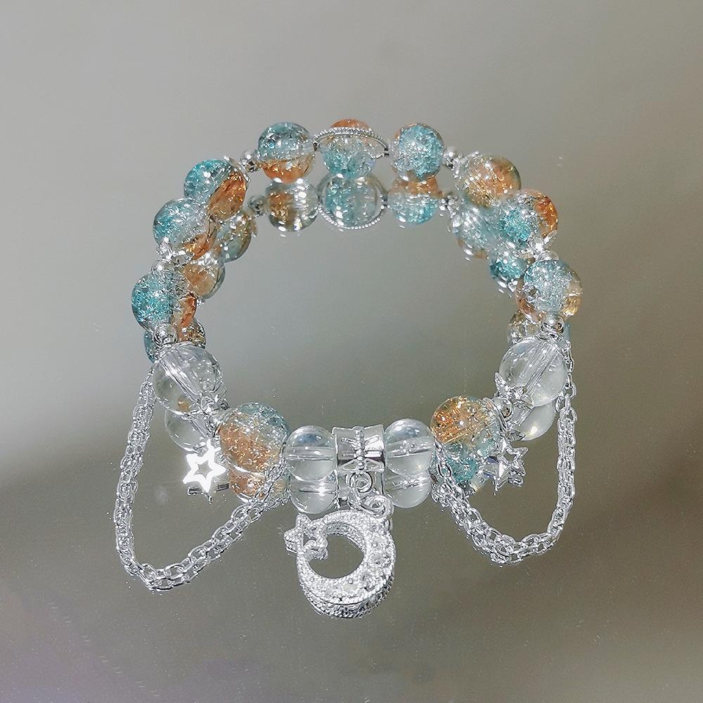 Mori Style Mermaid Crystal Bracelet – Versatile Niche Design for Women, Ideal for Students and Best Friends