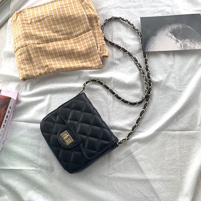 Kleine Tasche für Damen Koreanische Mode Diamant-Kettentasche Lässige Vielseitige Mini-Tasche Ein-Schulter Umhängetasche