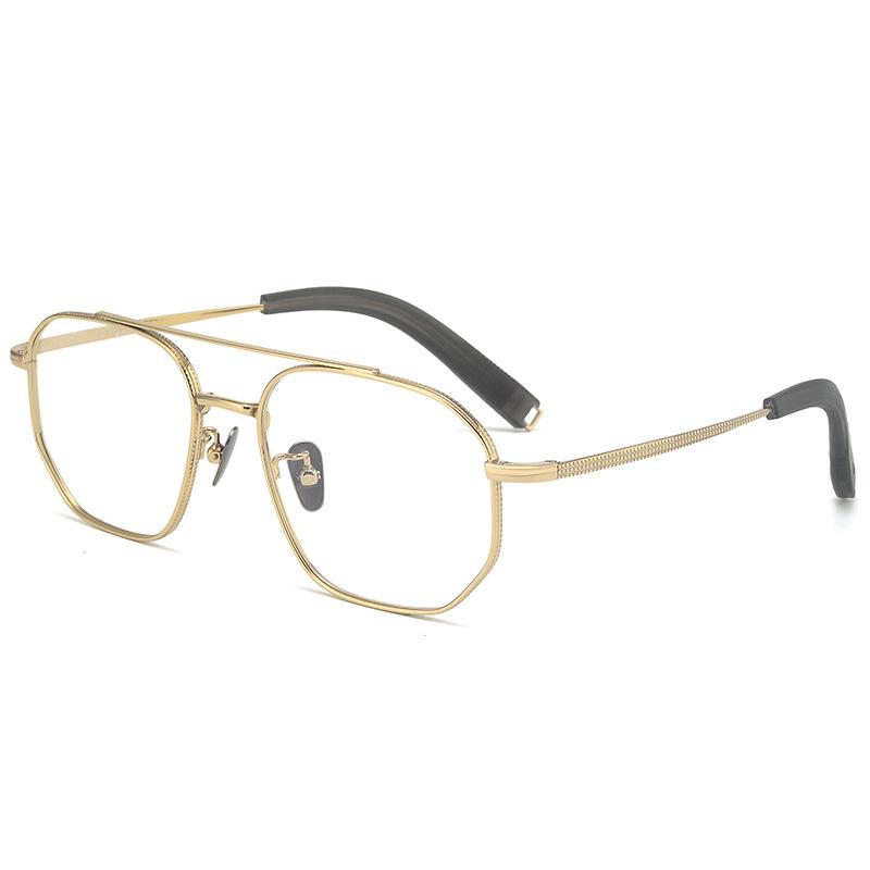 

Luxury Brands Design IP Pure Titanium Men Glasses Frame Pilot Eyeglasses Handmade Large Face Ultralight Eyewear