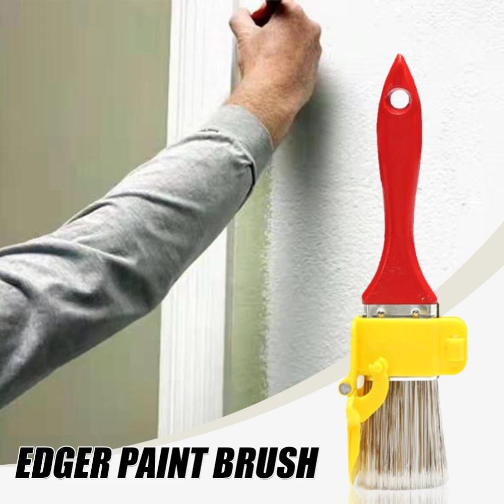 Roter Kantenpinsel, sauber geschnitten, professioneller Kantenpinsel für Zuhause, Zimmer, Wand, Büro, Decke, Ecke, Farbtrenner