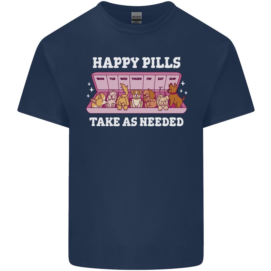 Happy Pills Antidepressants Dogs Unisexs Light Cotton TShirt