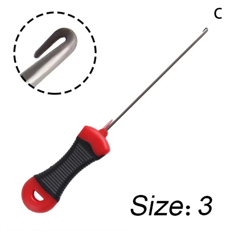 

Carp Fishing Accessories Splicing Needle Set Kit Tool Stainless Baiting Drill Stringer Needle Fishing Tool Accessories Tackle 3#