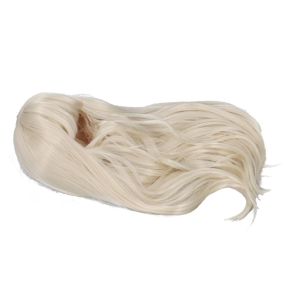 Cotton Doll Wig, Curly Doll Wig (Milk Gold), Easily Styled to Fit Head Circumferences of 35-39cm