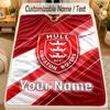 Flannel BlanketHull KR Custom Name Text Personalized Soft Warm Throw Blanket Home Decor Gift